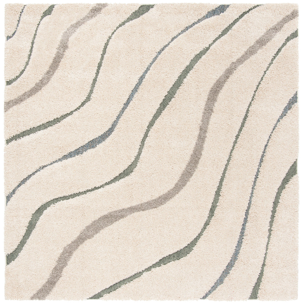 SAFAVIEH Florida Shag Borbala Soft Serene Waves 1.2-inch Thick