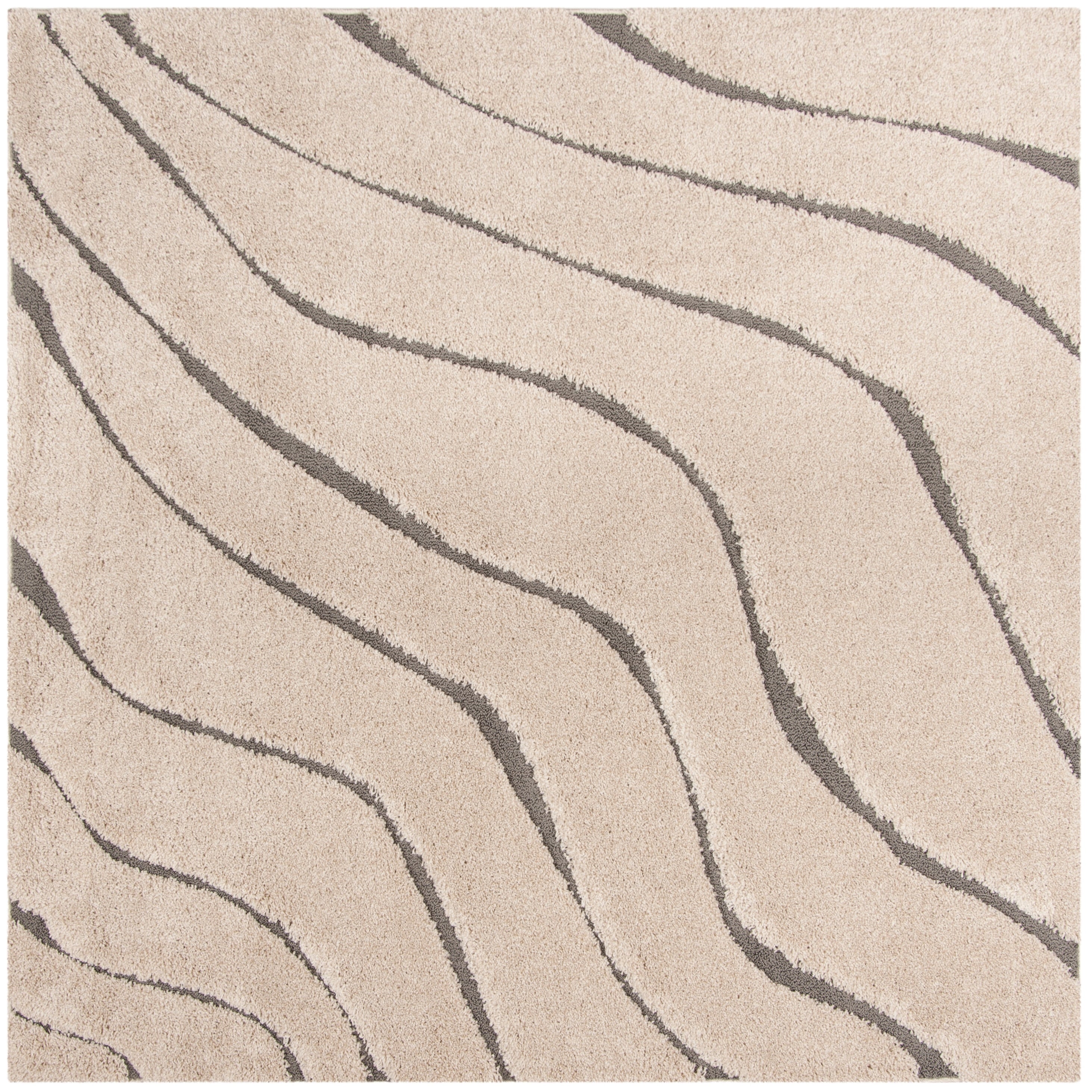SAFAVIEH Florida Shag Borbala Soft Serene Waves 1.2-inch Thick