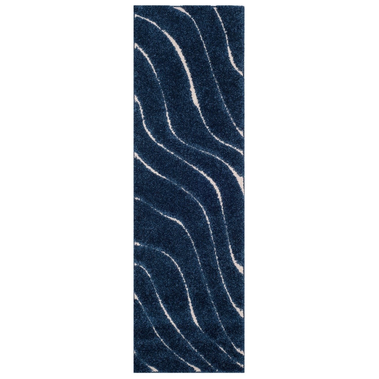 SAFAVIEH Florida Shag Borbala Soft Serene Waves 1.2-inch Thick