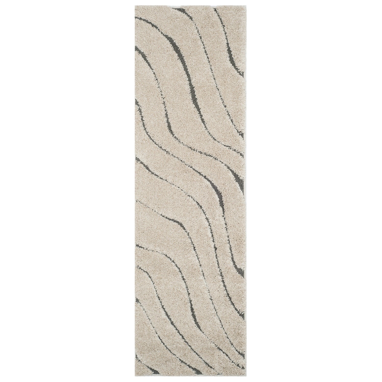 SAFAVIEH Florida Shag Borbala Soft Serene Waves 1.2-inch Thick