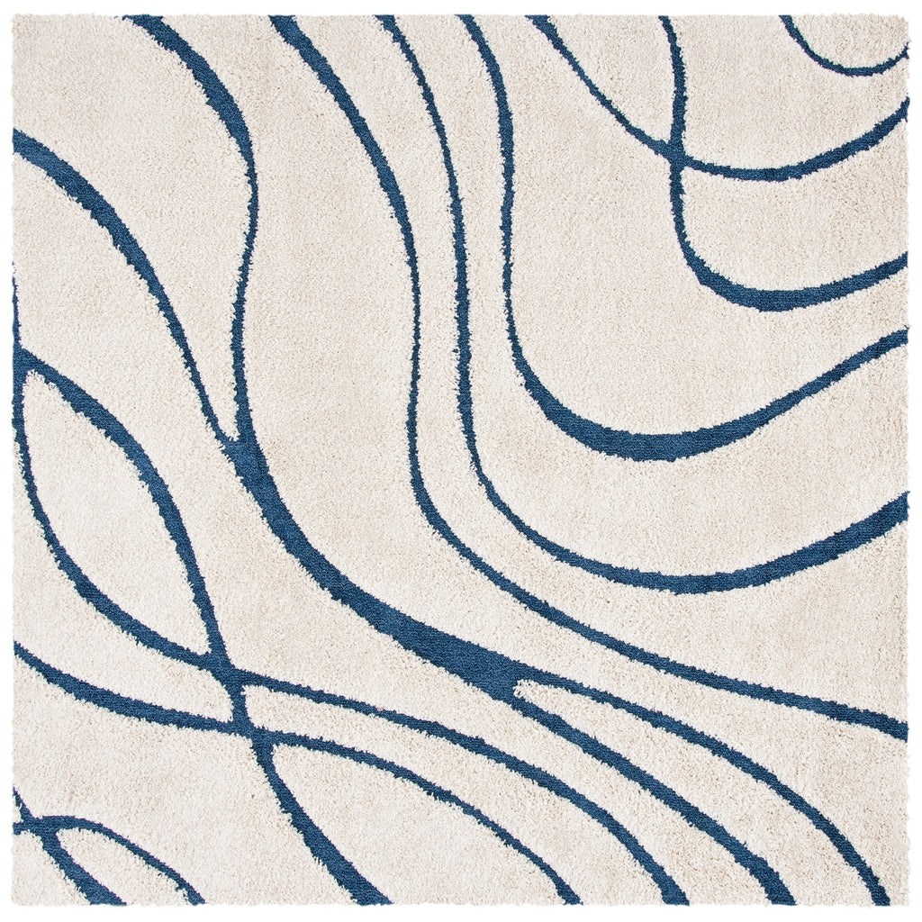 SAFAVIEH Florida Shag Staka Abstract Waves 1.2-inch Area Rug