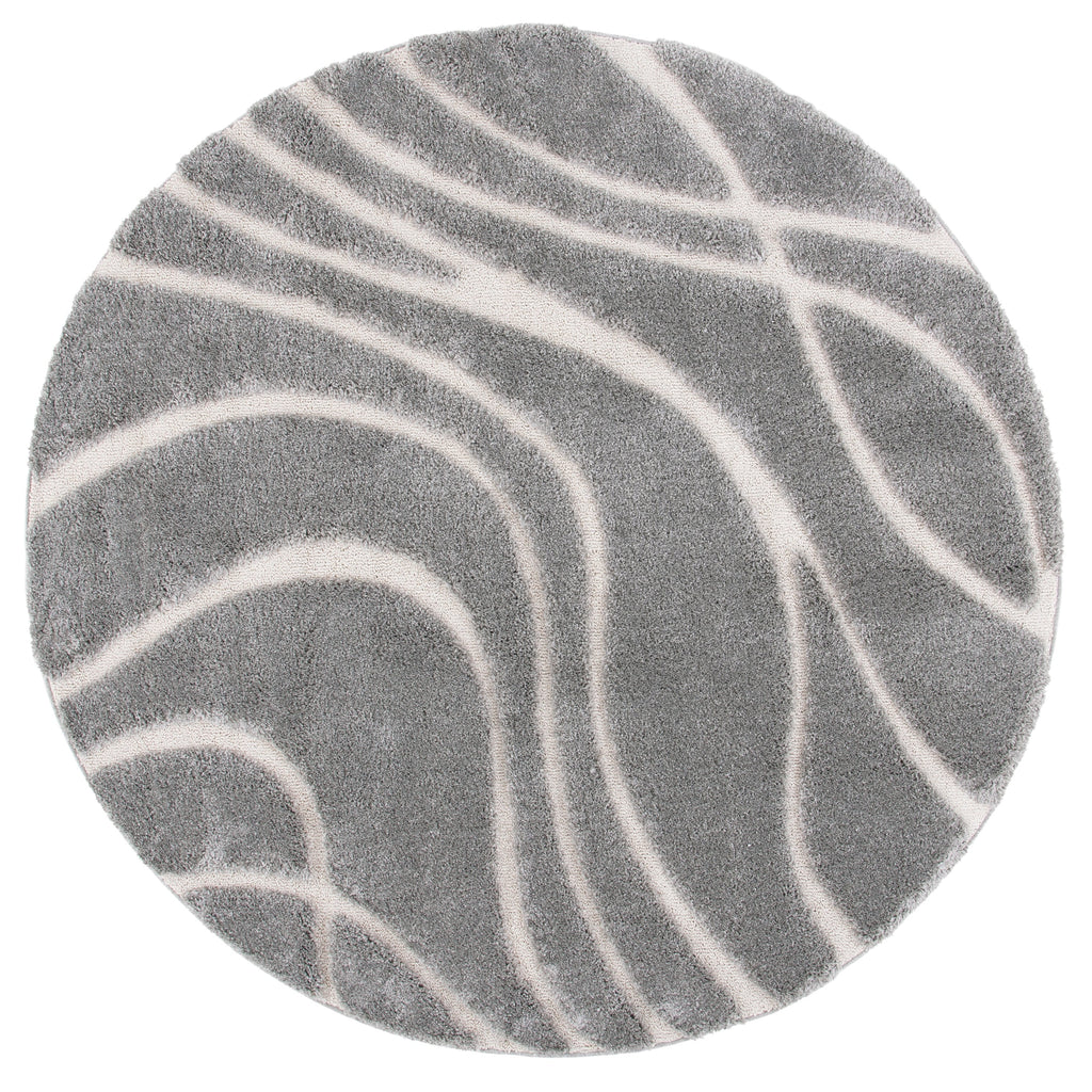 SAFAVIEH Florida Shag Staka Abstract Waves 1.2-inch Area Rug