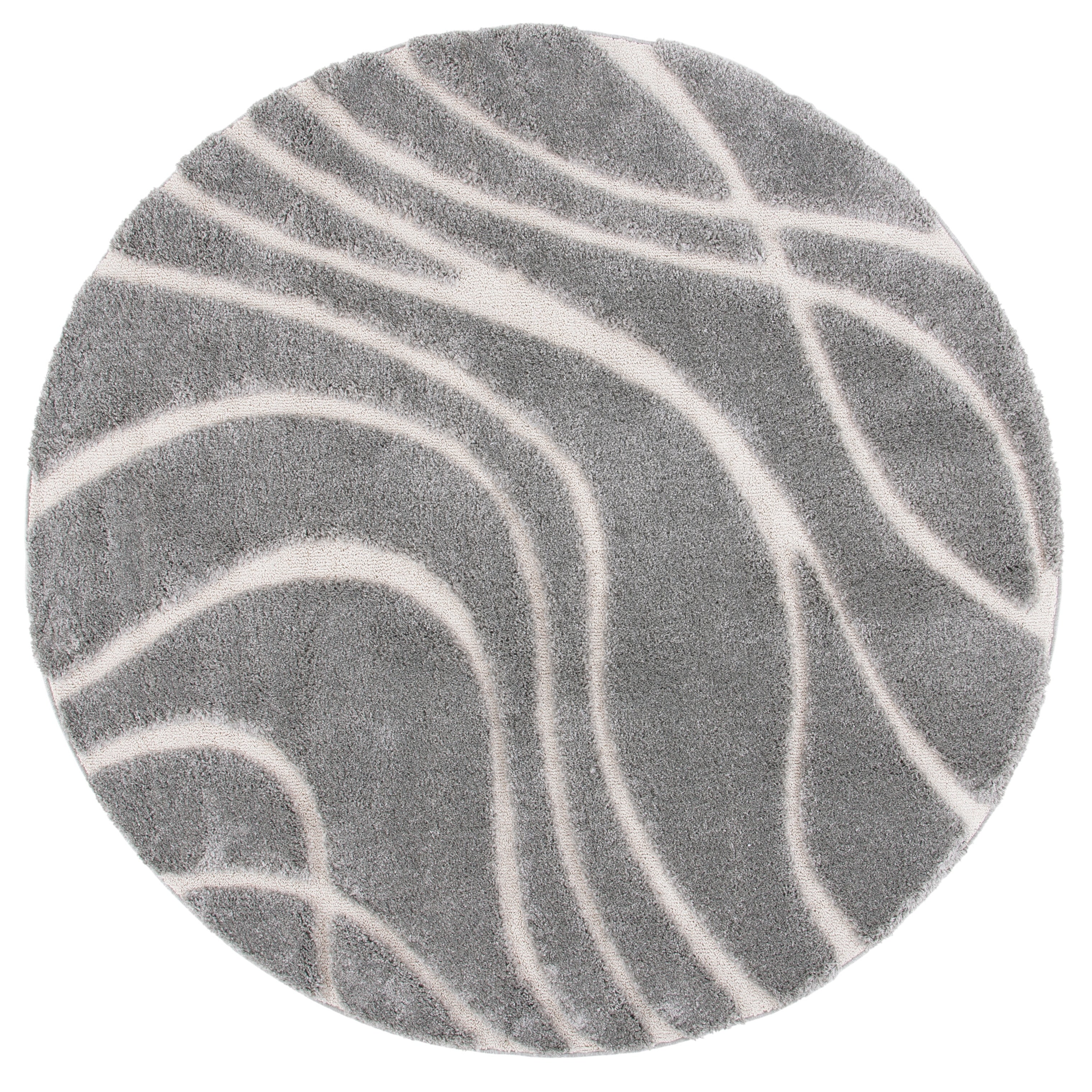 SAFAVIEH Florida Shag Staka Abstract Waves 1.2-inch Area Rug