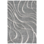 SAFAVIEH Florida Shag Staka Abstract Waves 1.2-inch Area Rug