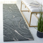 SAFAVIEH Florida Shag Staka Abstract Waves 1.2-inch Area Rug