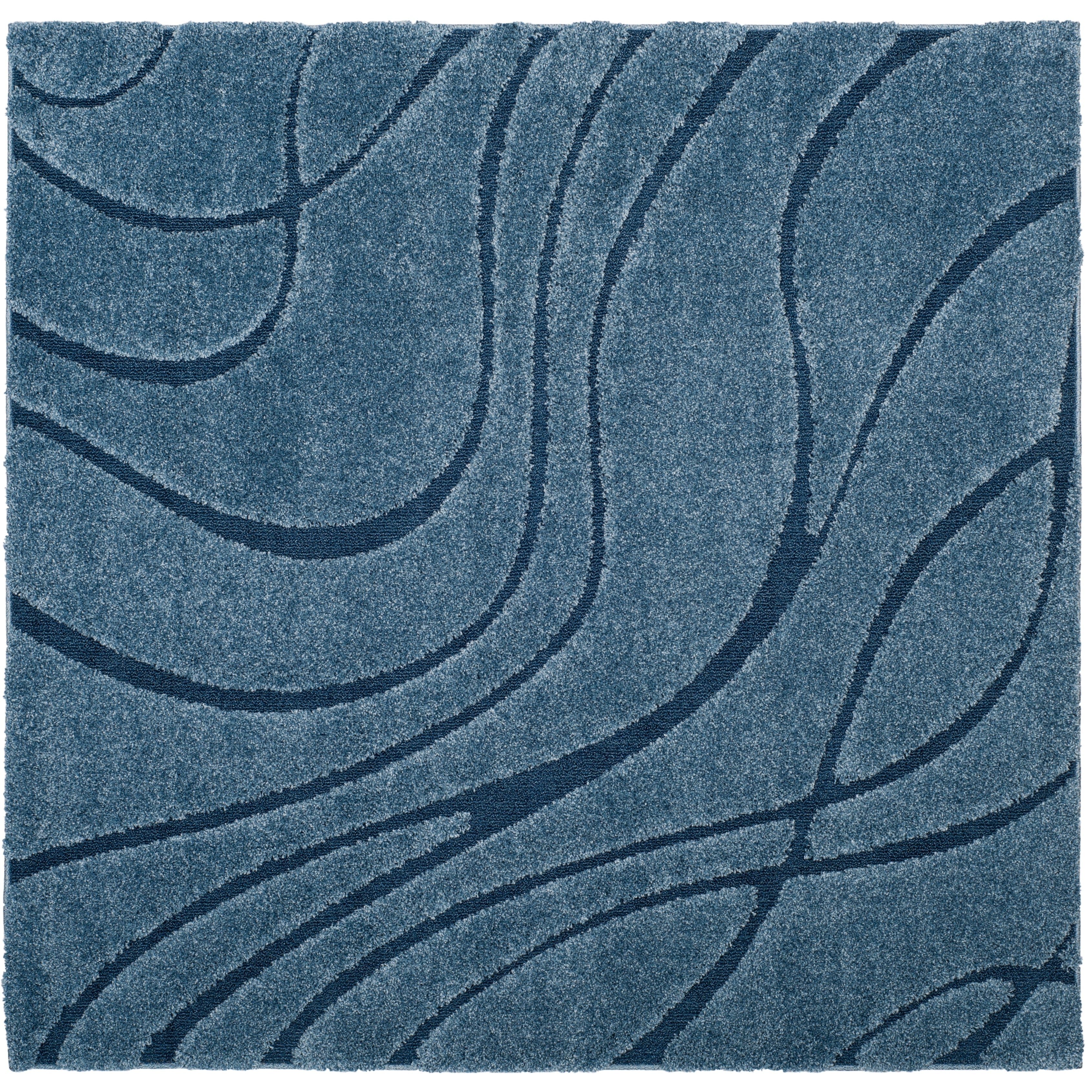 SAFAVIEH Florida Shag Staka Abstract Waves 1.2-inch Area Rug