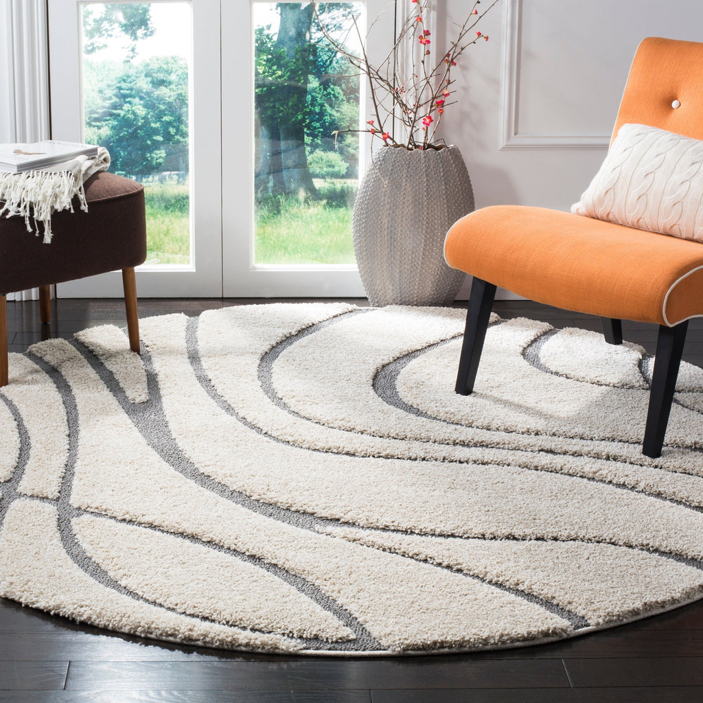 SAFAVIEH Florida Shag Staka Abstract Waves 1.2-inch Area Rug