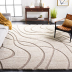SAFAVIEH Florida Shag Staka Abstract Waves 1.2-inch Area Rug