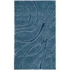 SAFAVIEH Florida Shag Staka Abstract Waves 1.2-inch Area Rug
