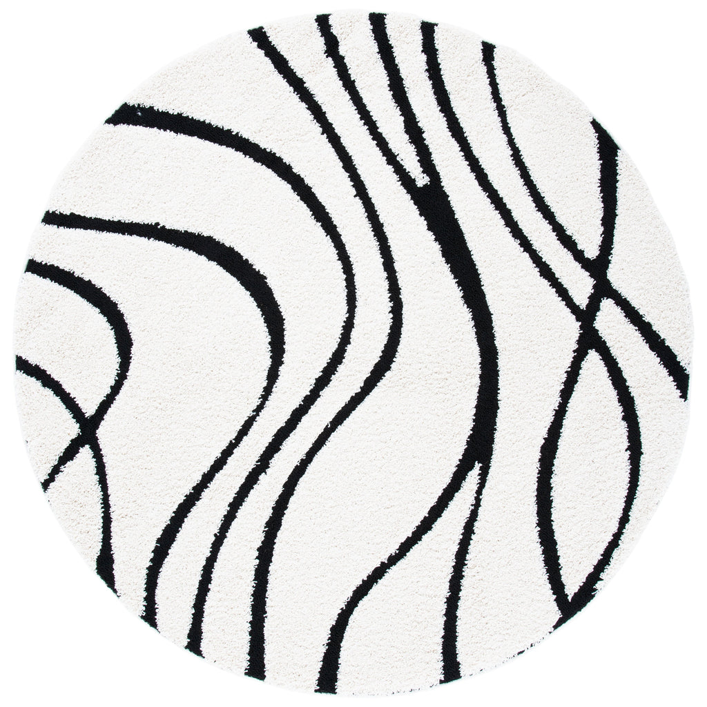 SAFAVIEH Florida Shag Staka Abstract Waves 1.2-inch Area Rug