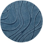 SAFAVIEH Florida Shag Staka Abstract Waves 1.2-inch Area Rug