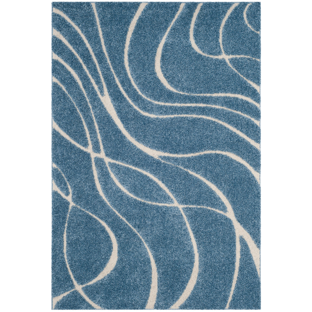 SAFAVIEH Florida Shag Staka Abstract Waves 1.2-inch Area Rug