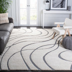 SAFAVIEH Florida Shag Staka Abstract Waves 1.2-inch Area Rug