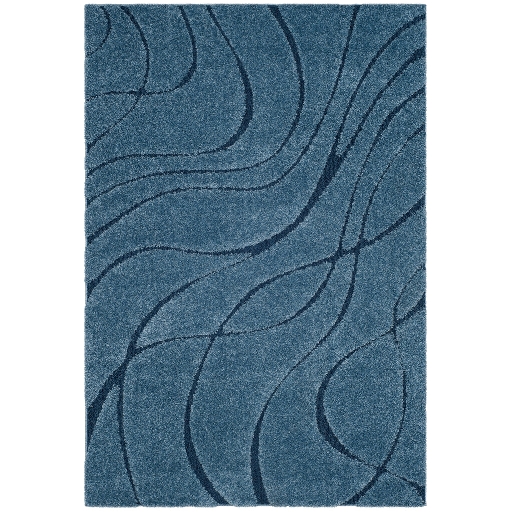 SAFAVIEH Florida Shag Staka Abstract Waves 1.2-inch Area Rug