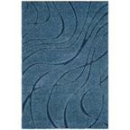SAFAVIEH Florida Shag Staka Abstract Waves 1.2-inch Area Rug