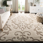SAFAVIEH Florida Shag Tjabbe Scroll Area 1.2-inch Thick Rug