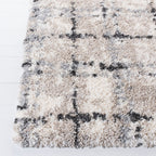 SAFAVIEH Fontana Shag Ashton Modern Check 2-inch Thick Rug