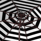SAFAVIEH Hadire Inside Out Striped 9 Ft Crank Outdoor Umbrella