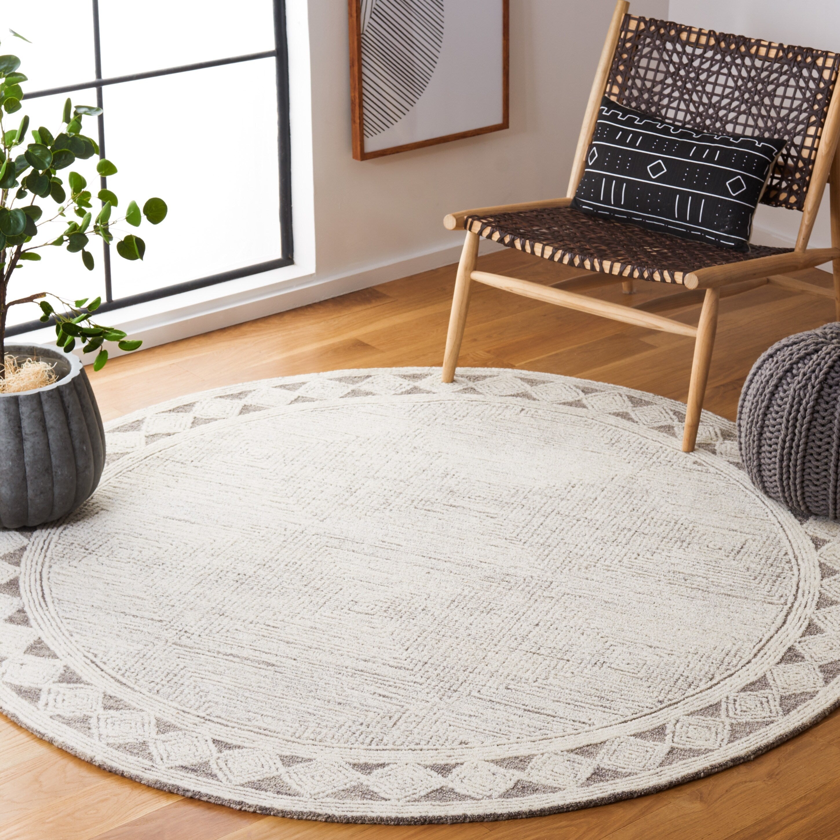 SAFAVIEH Handmade Abstract Rachel Modern Wool Rug