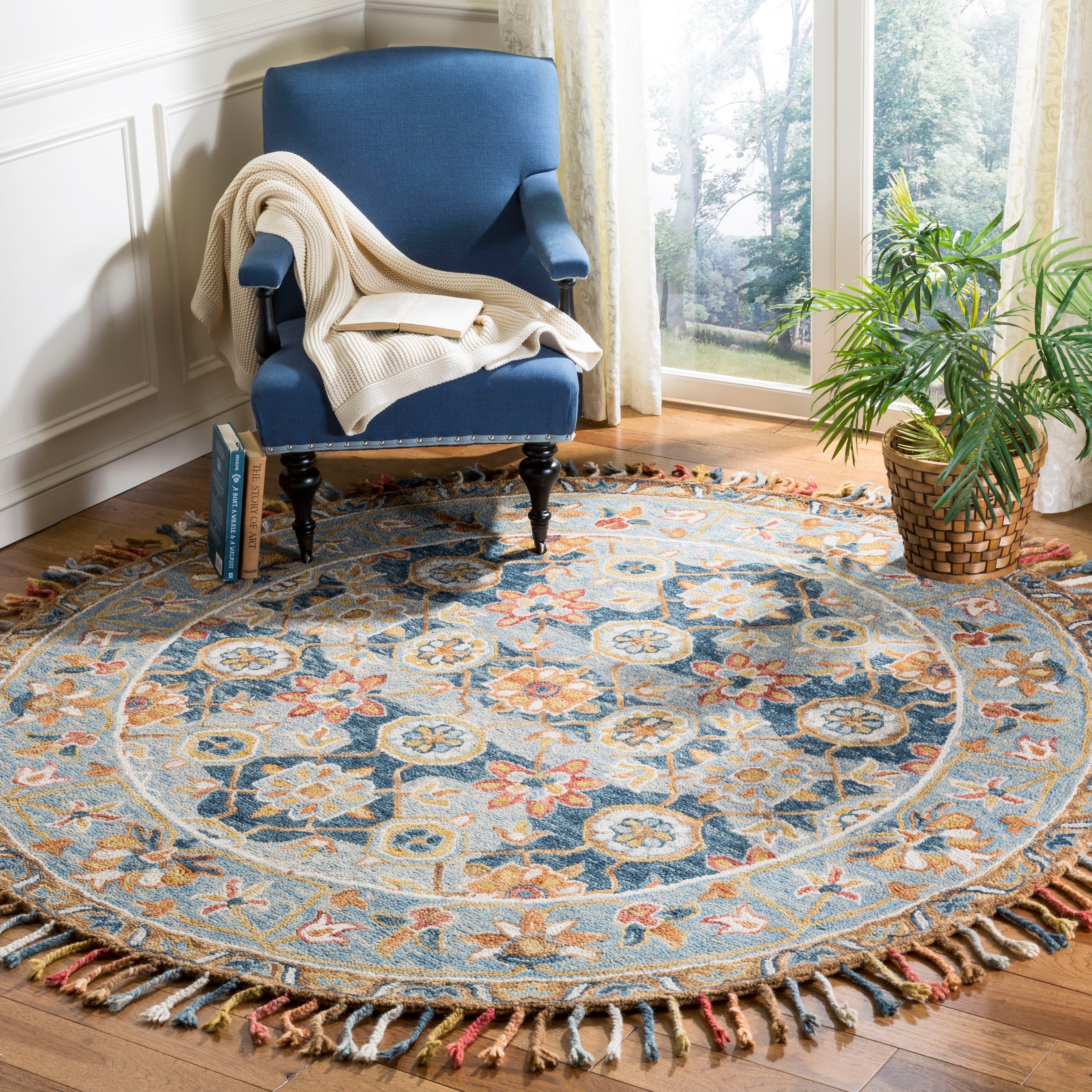 SAFAVIEH Handmade Aspen Kimm Boho Tassel Wool Rug