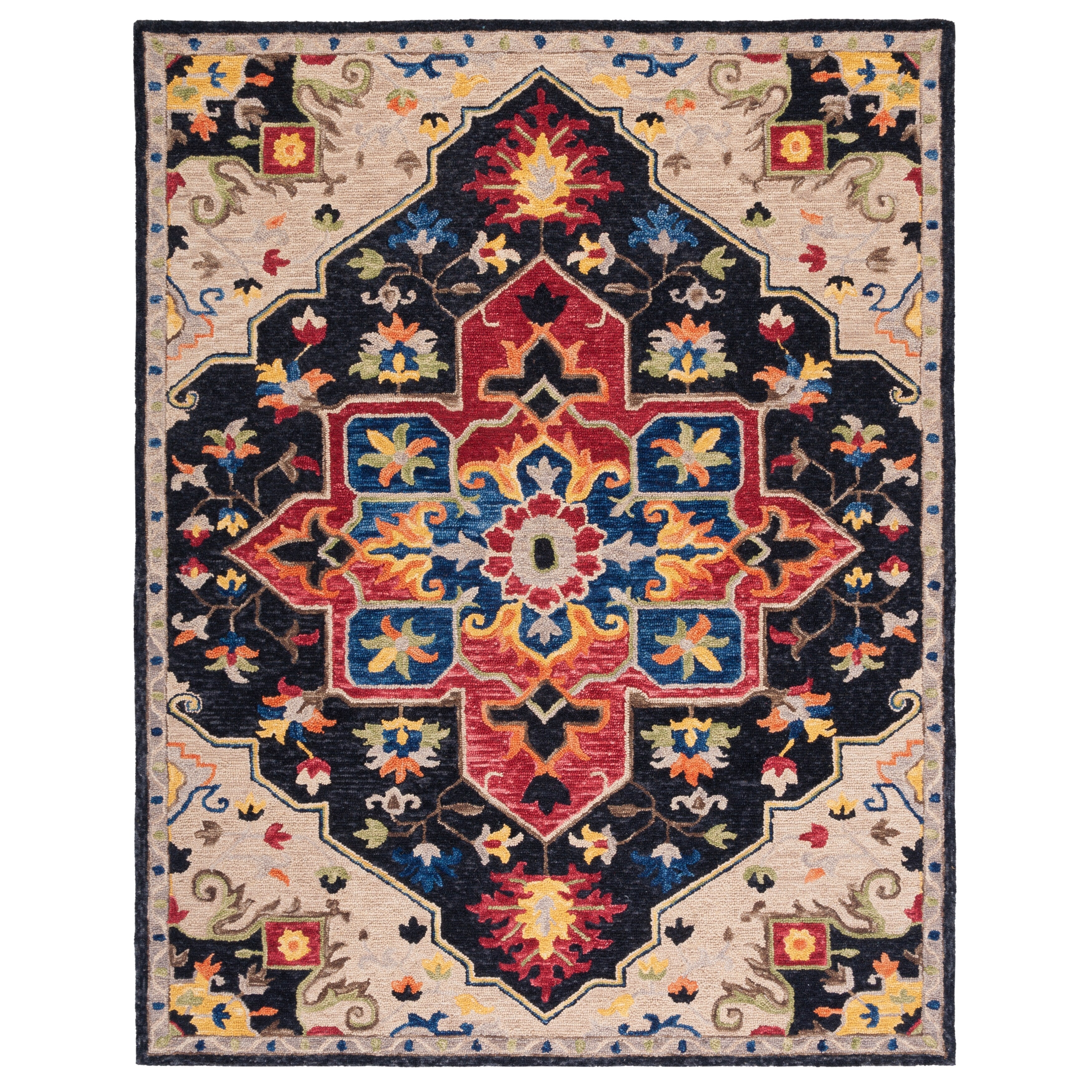 SAFAVIEH Handmade Aspen Rosmarie Boho Tribal Wool Rug