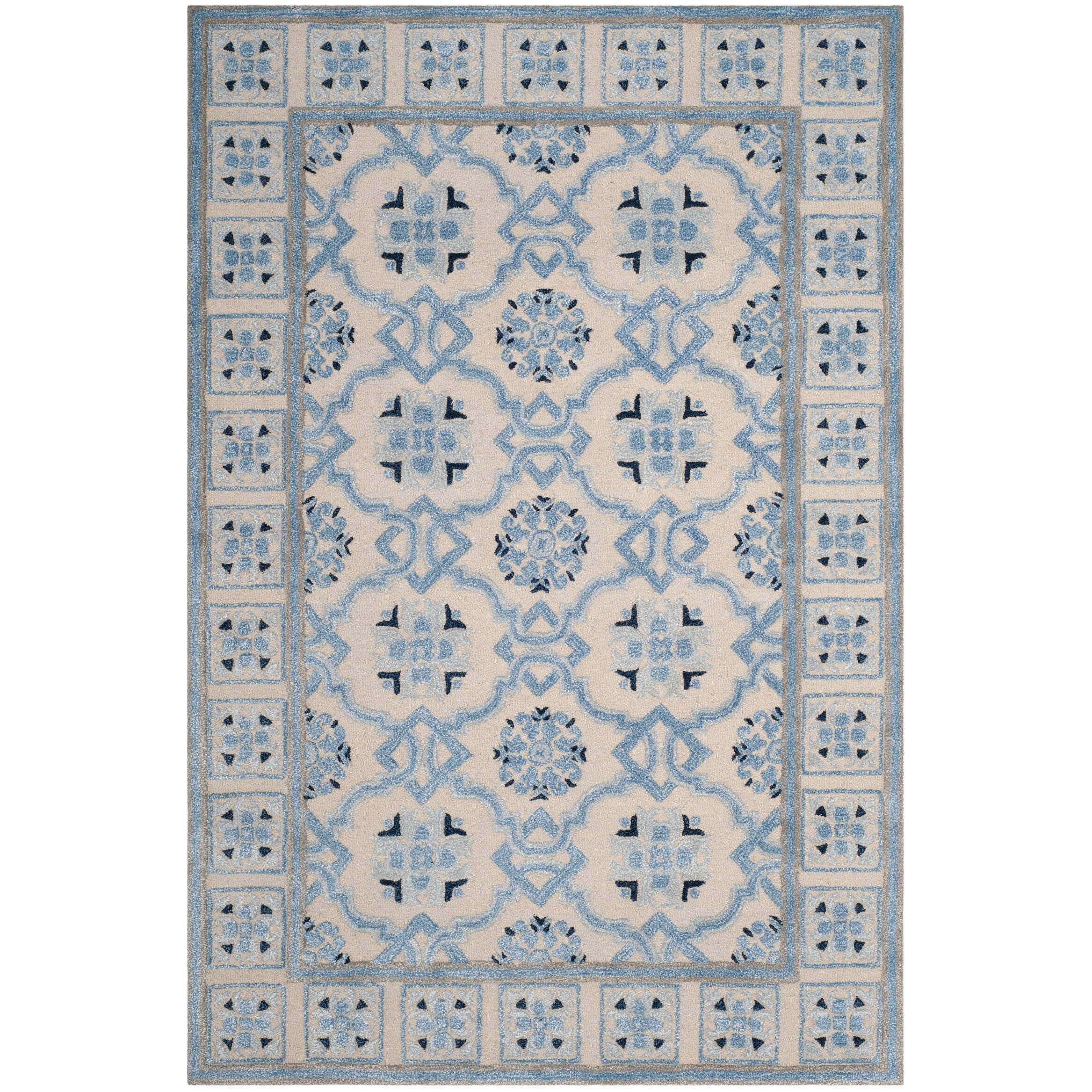 SAFAVIEH Handmade Bella Rodica Modern Floral Wool Rug