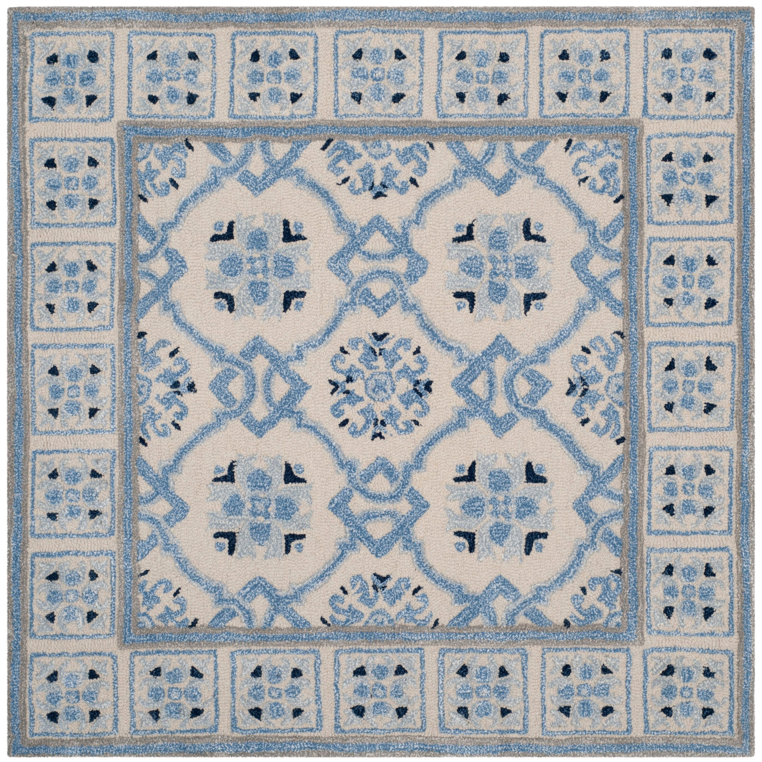 SAFAVIEH Handmade Bella Rodica Modern Floral Wool Rug