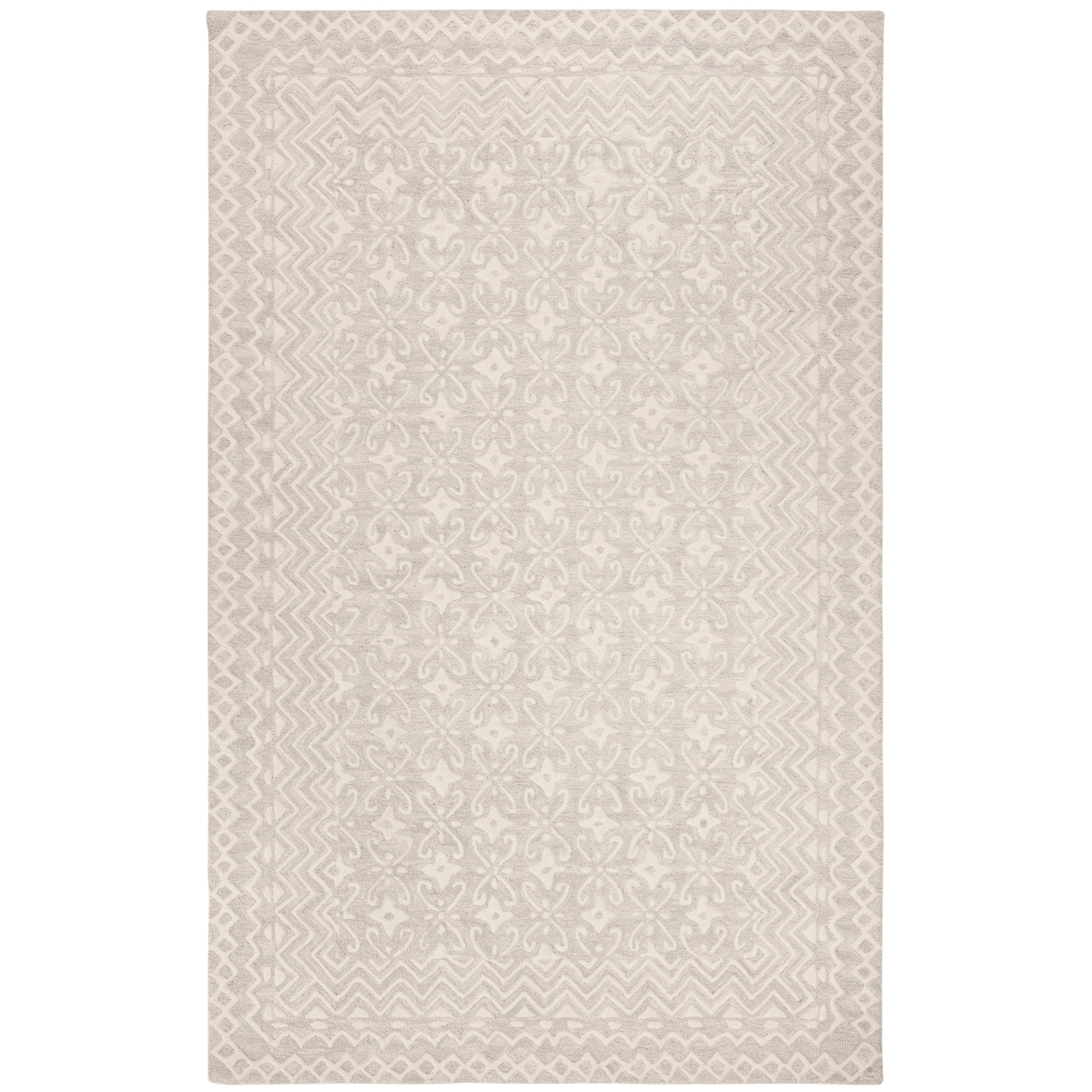 SAFAVIEH Handmade Blossom Barbara Modern Floral Wool Rug