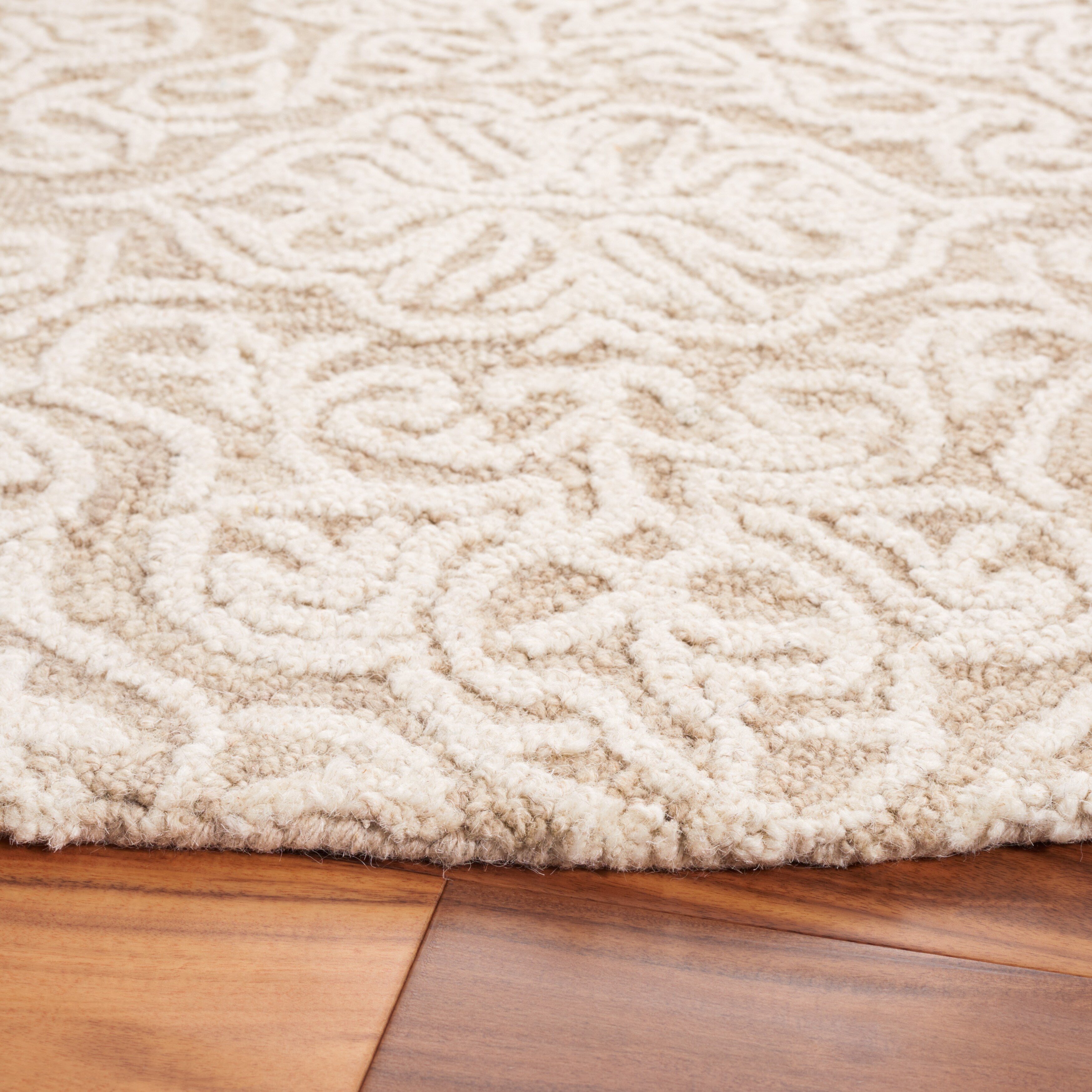 SAFAVIEH Handmade Blossom Cateluta Modern Floral Wool Rug