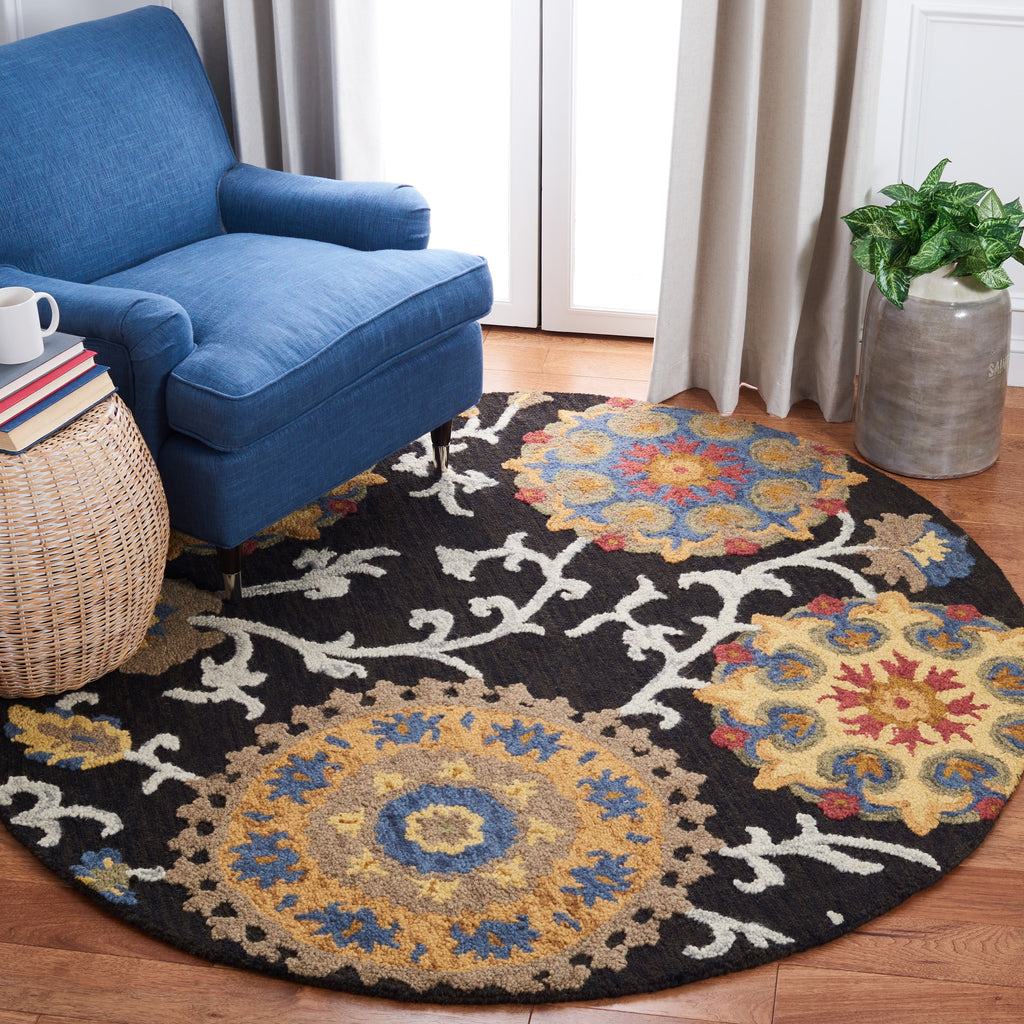 SAFAVIEH Handmade Blossom Maaret Modern Floral Wool Rug
