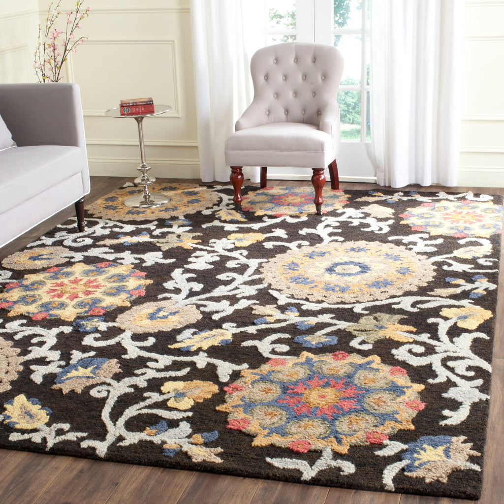 SAFAVIEH Handmade Blossom Maaret Modern Floral Wool Rug