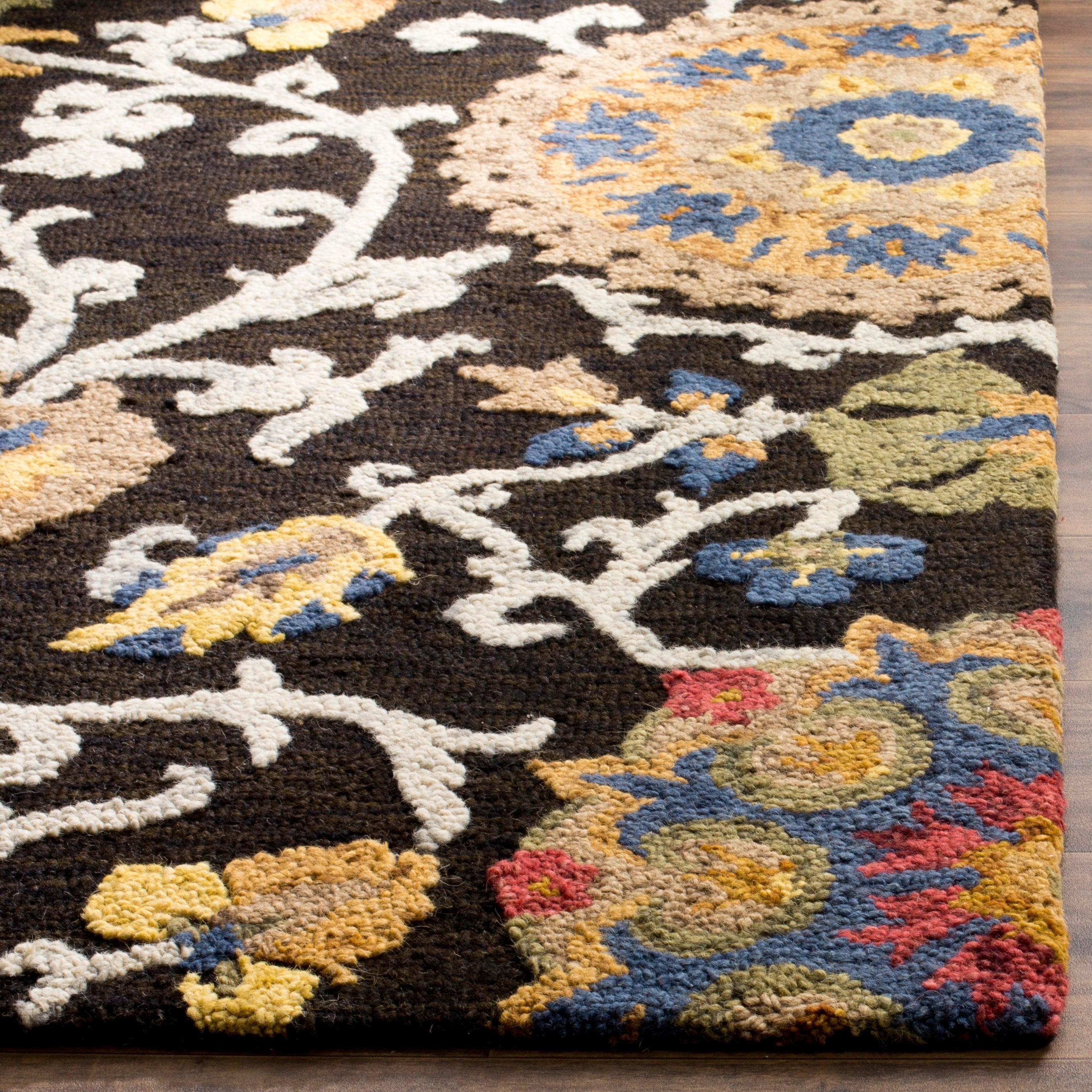 SAFAVIEH Handmade Blossom Maaret Modern Floral Wool Rug
