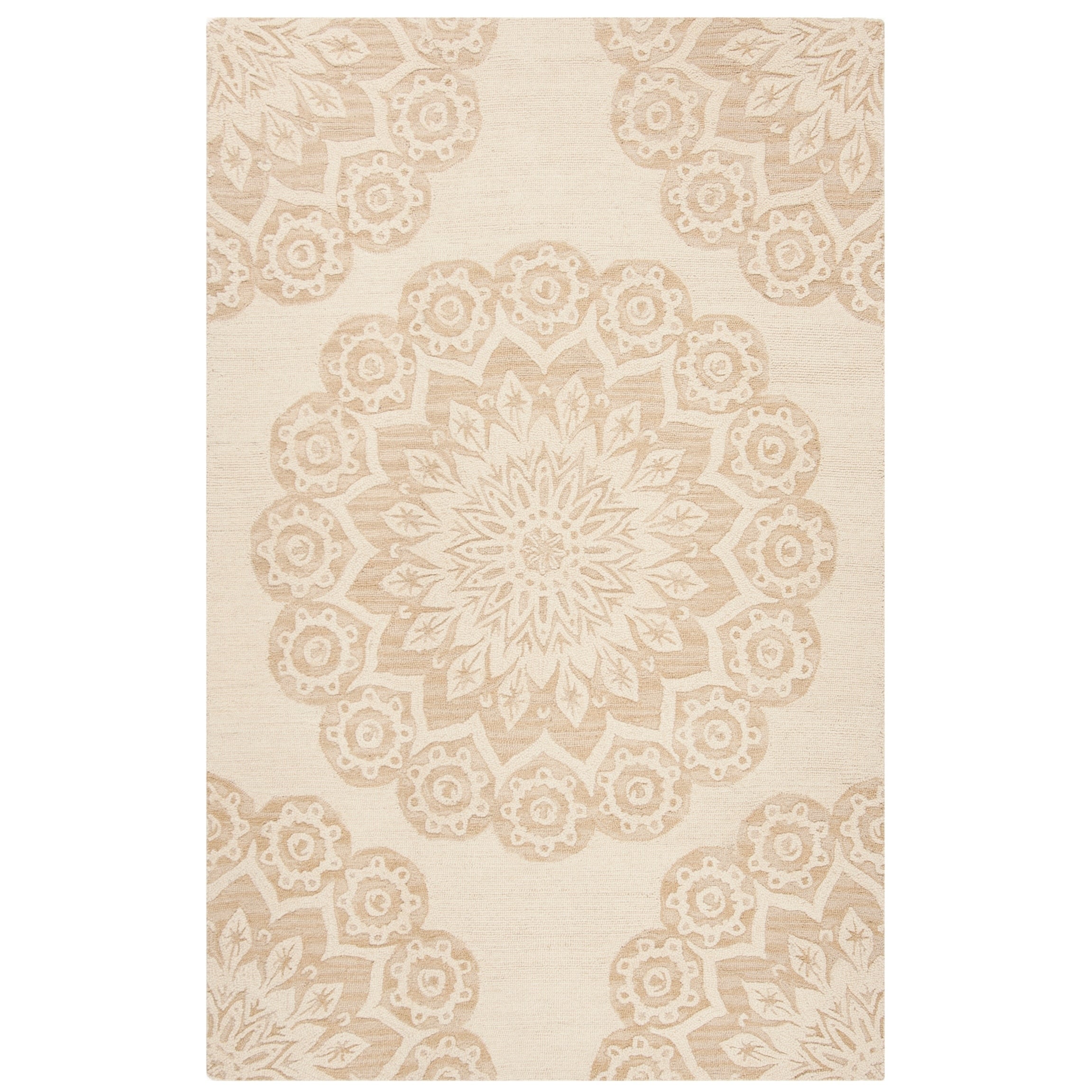 SAFAVIEH Handmade Blossom Oriella Modern Floral Wool Rug
