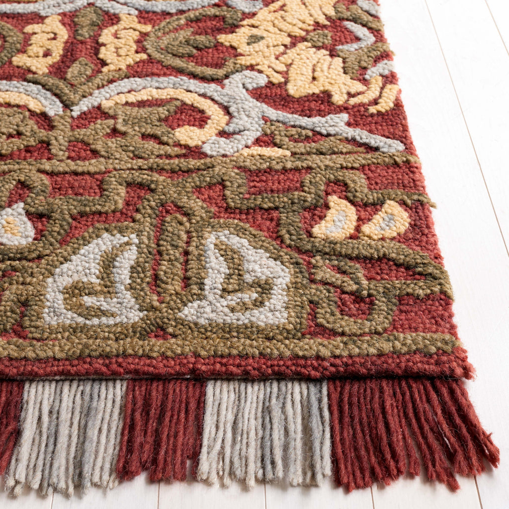 SAFAVIEH Handmade Blossom Porzia Floral Wool Rug