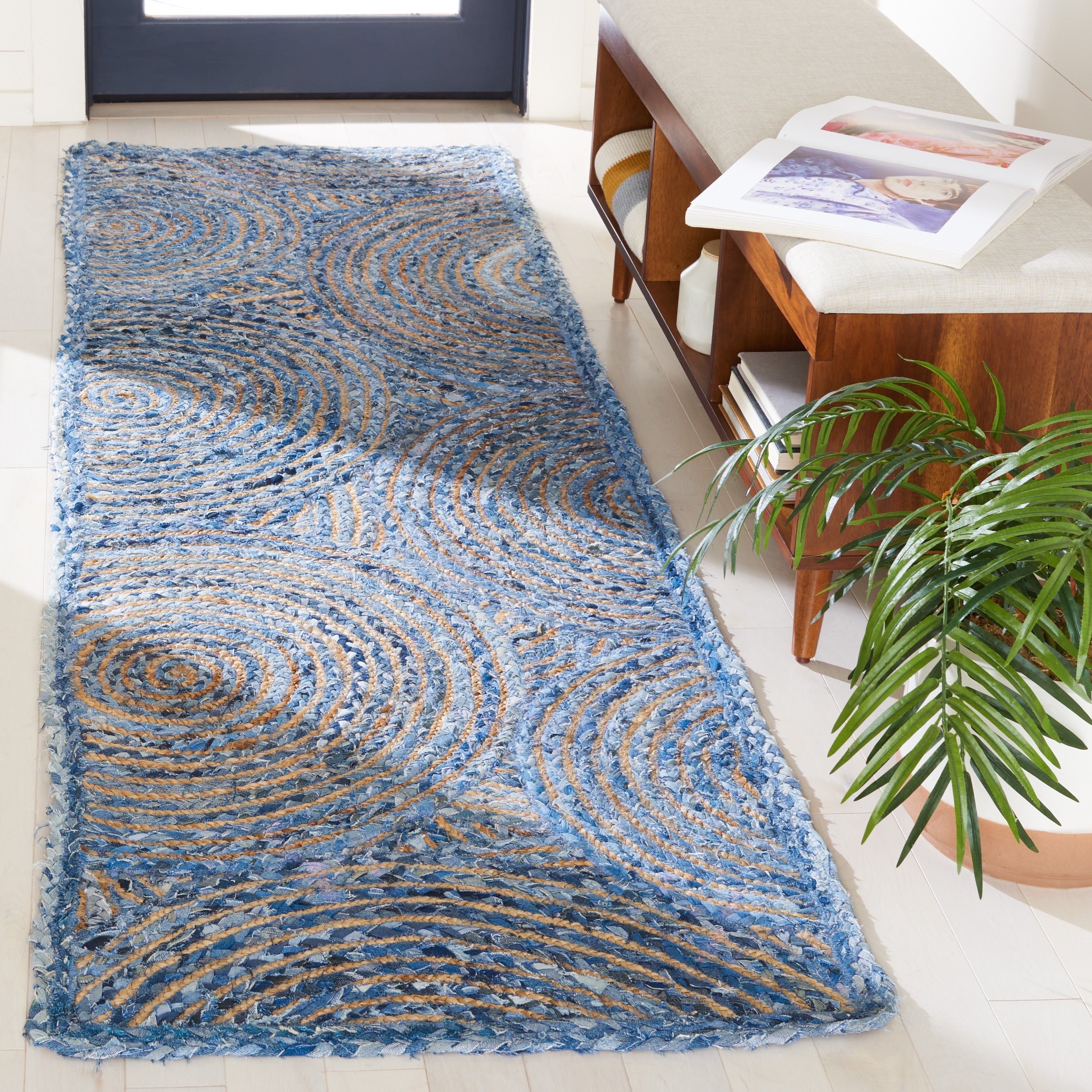SAFAVIEH Handmade Cape Cod Eulogia Coastal Jute Rug