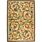 SAFAVIEH Handmade Chelsea Jacomine French Country Floral Scroll Wool