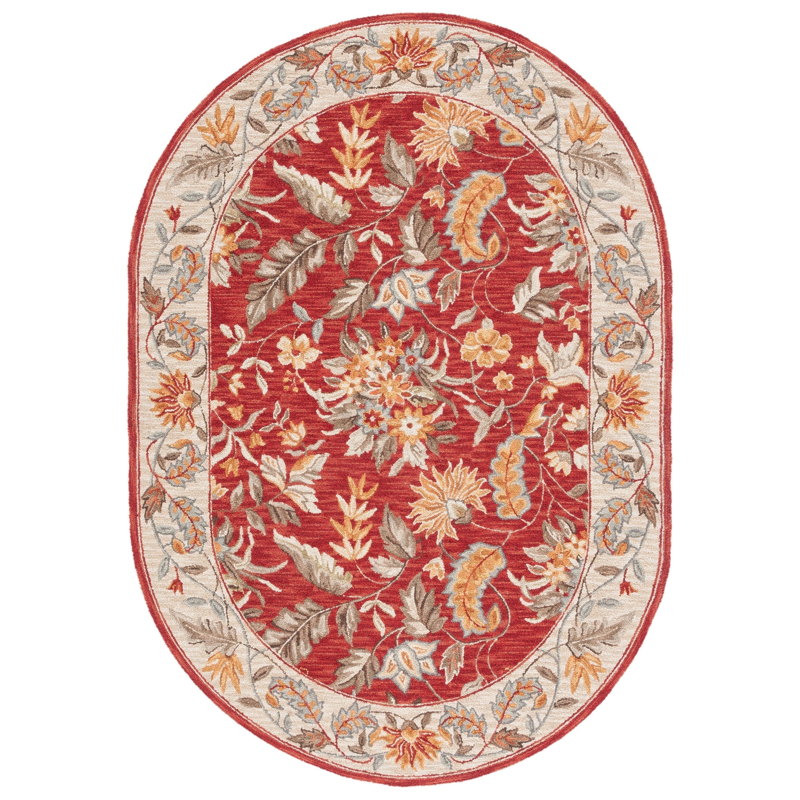 SAFAVIEH Handmade Chelsea Malda French Country Floral Wool Rug
