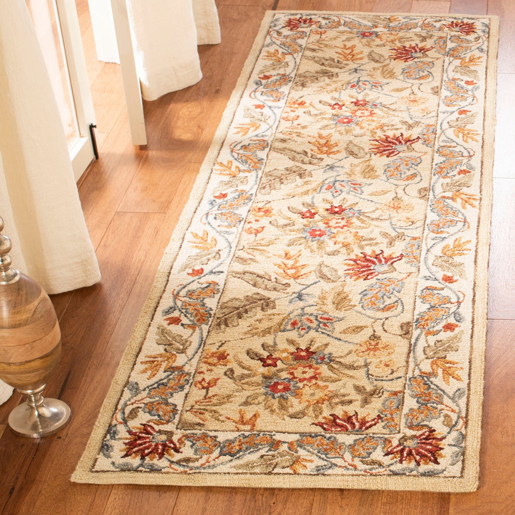 SAFAVIEH Handmade Chelsea Malda French Country Floral Wool Rug