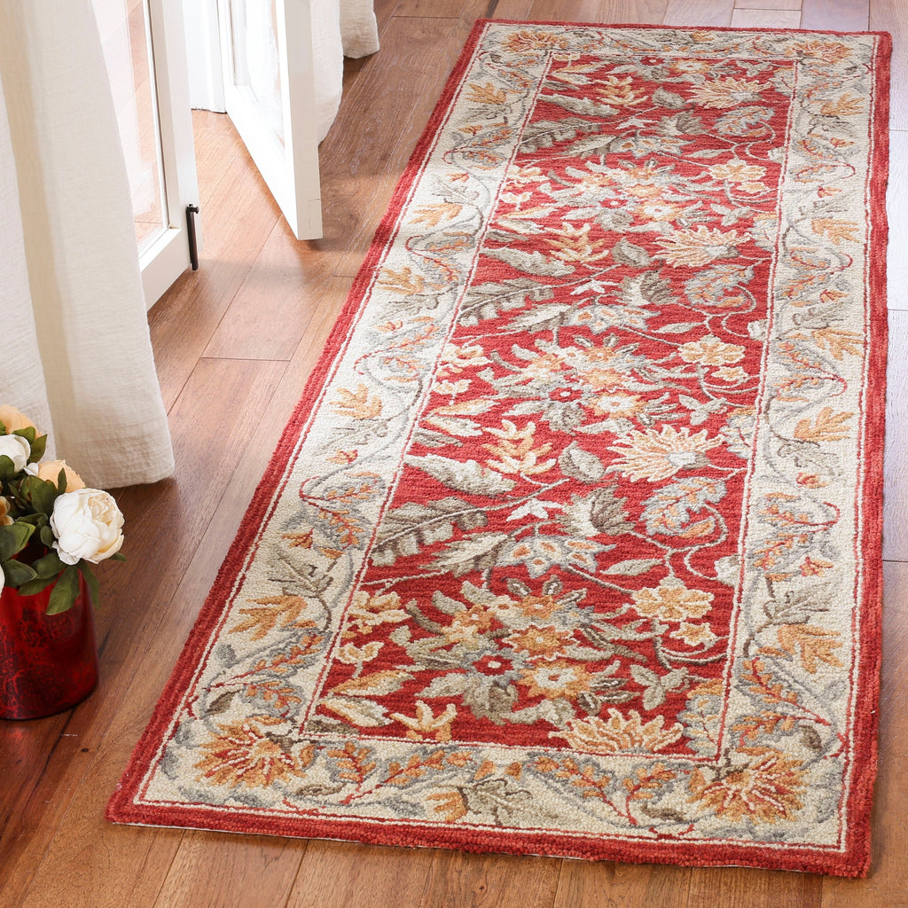 SAFAVIEH Handmade Chelsea Malda French Country Floral Wool Rug