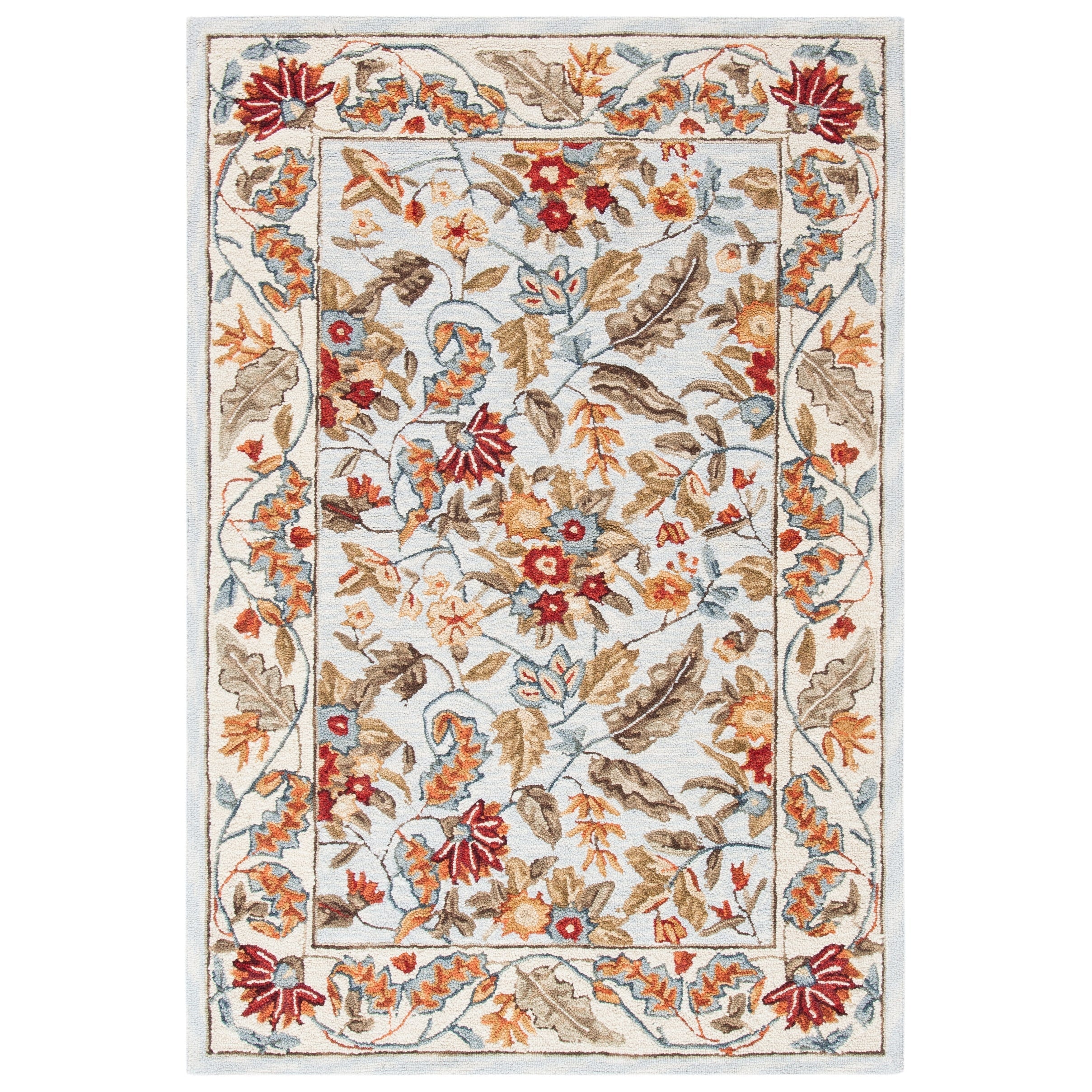SAFAVIEH Handmade Chelsea Malda French Country Floral Wool Rug