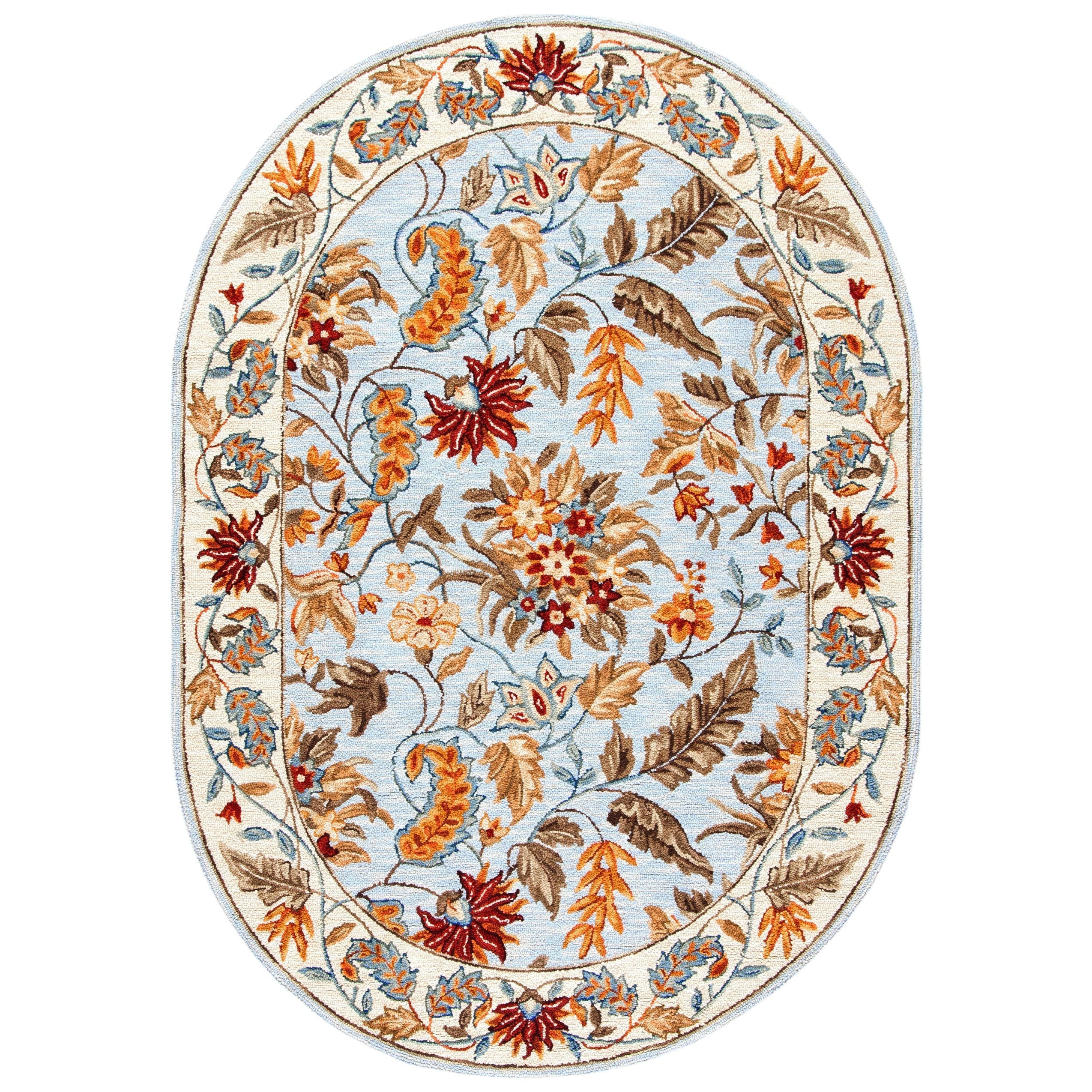 SAFAVIEH Handmade Chelsea Malda French Country Floral Wool Rug