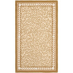 SAFAVIEH Handmade Chelsea Solar Garden Leopard French Country Wool Rug