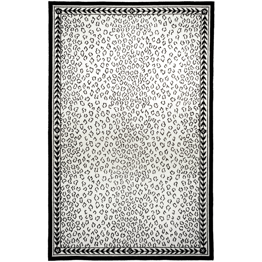 SAFAVIEH Handmade Chelsea Solar Garden Leopard French Country Wool Rug