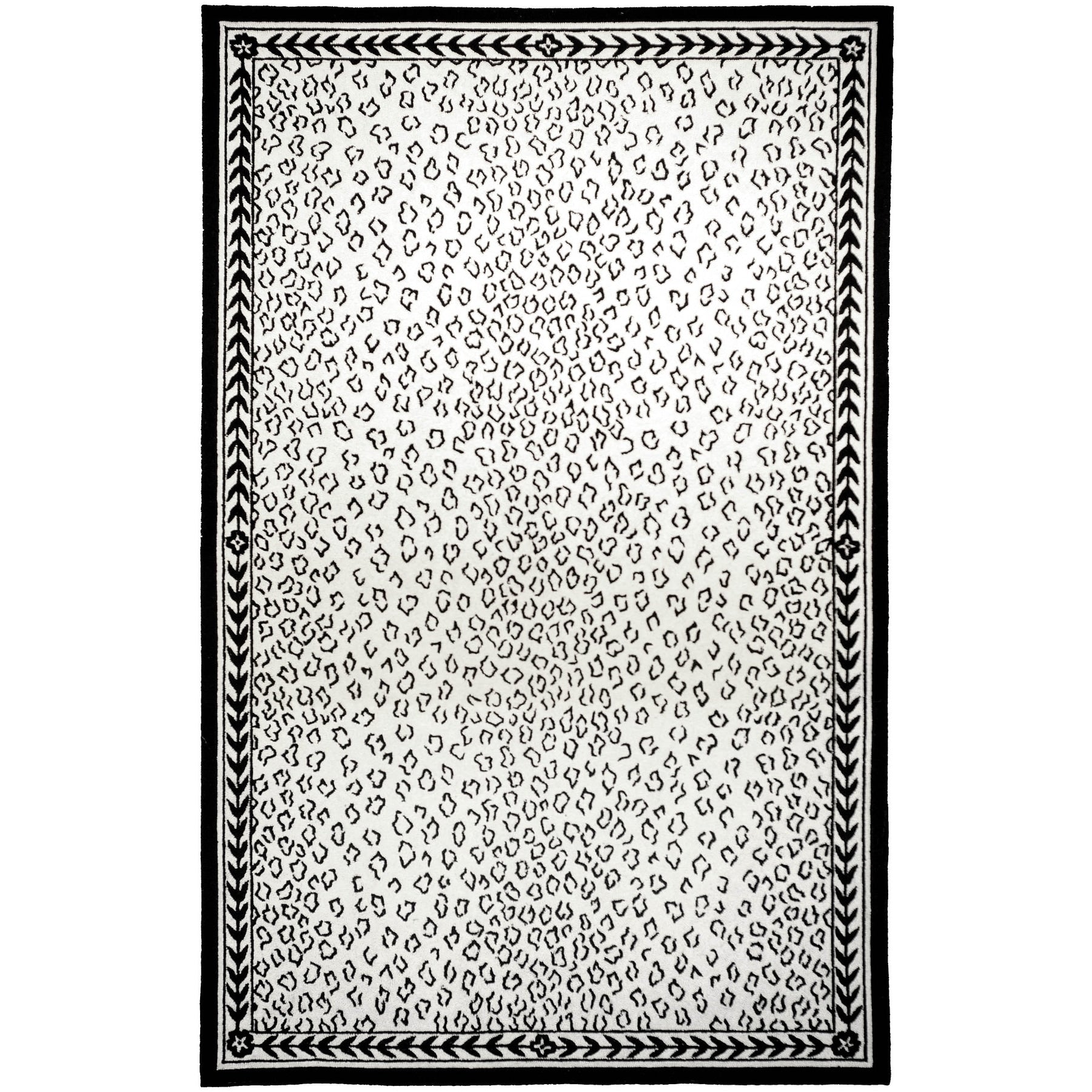 SAFAVIEH Handmade Chelsea Solar Garden Leopard French Country Wool Rug