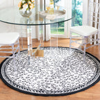 SAFAVIEH Handmade Chelsea Solar Garden Leopard French Country Wool Rug