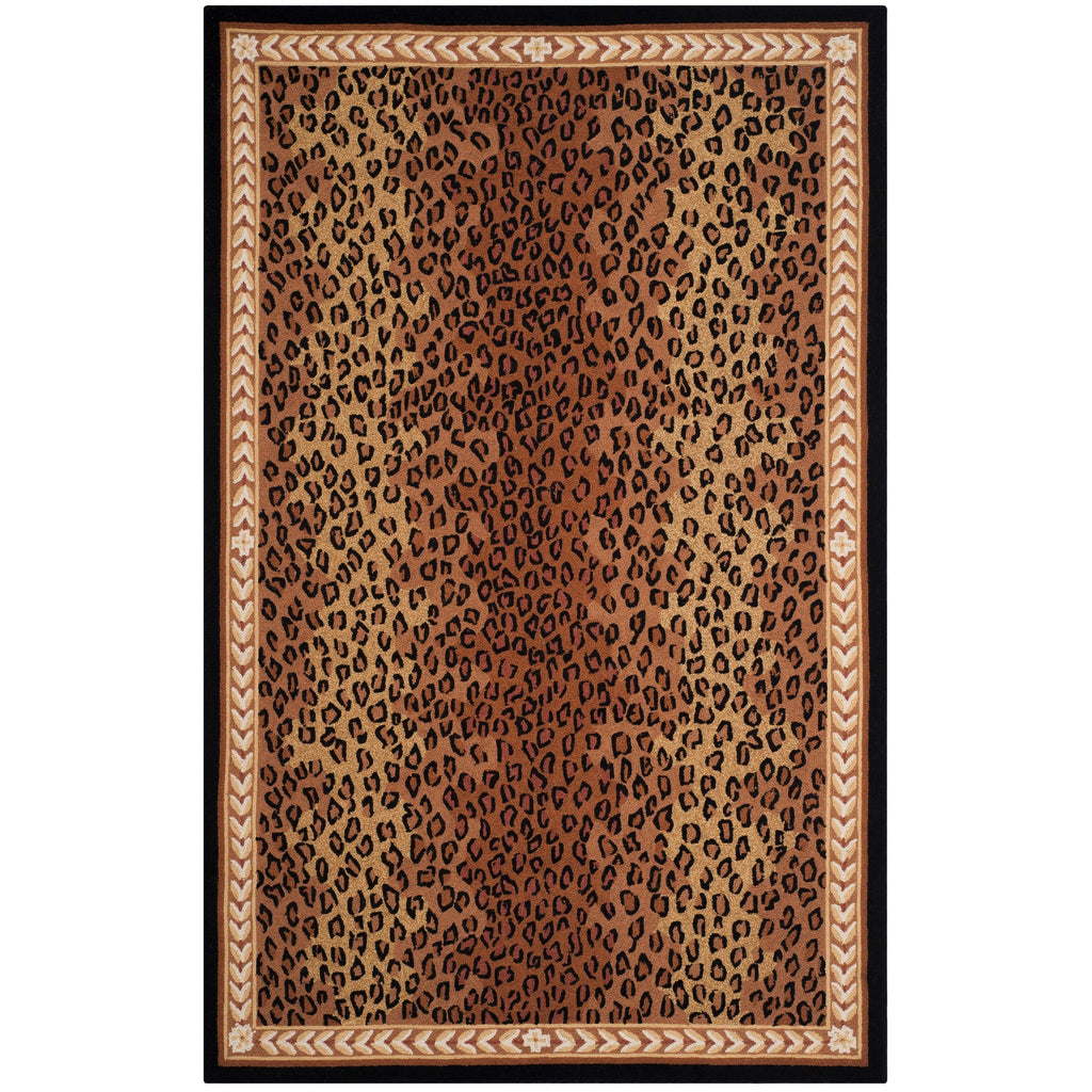 SAFAVIEH Handmade Chelsea Solar Garden Leopard French Country Wool Rug