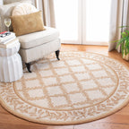 SAFAVIEH Handmade Chelsea Sunstripe Trellis French Country Wool Rug
