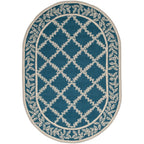 SAFAVIEH Handmade Chelsea Sunstripe Trellis French Country Wool Rug