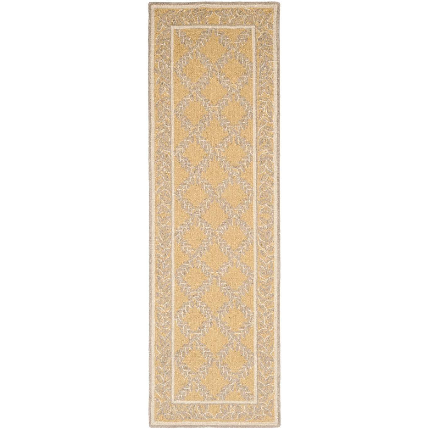 SAFAVIEH Handmade Chelsea Sunstripe Trellis French Country Wool Rug