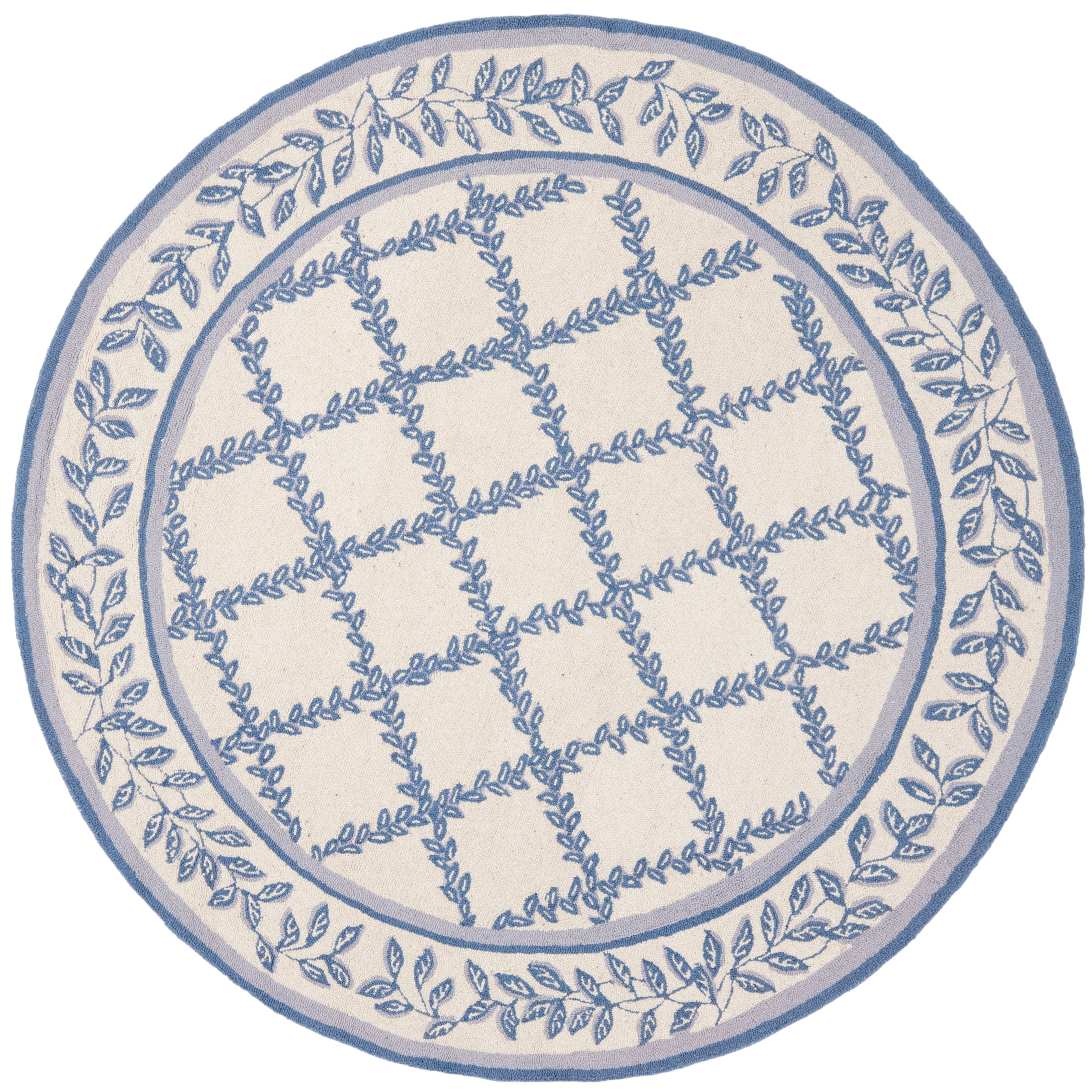 SAFAVIEH Handmade Chelsea Sunstripe Trellis French Country Wool Rug